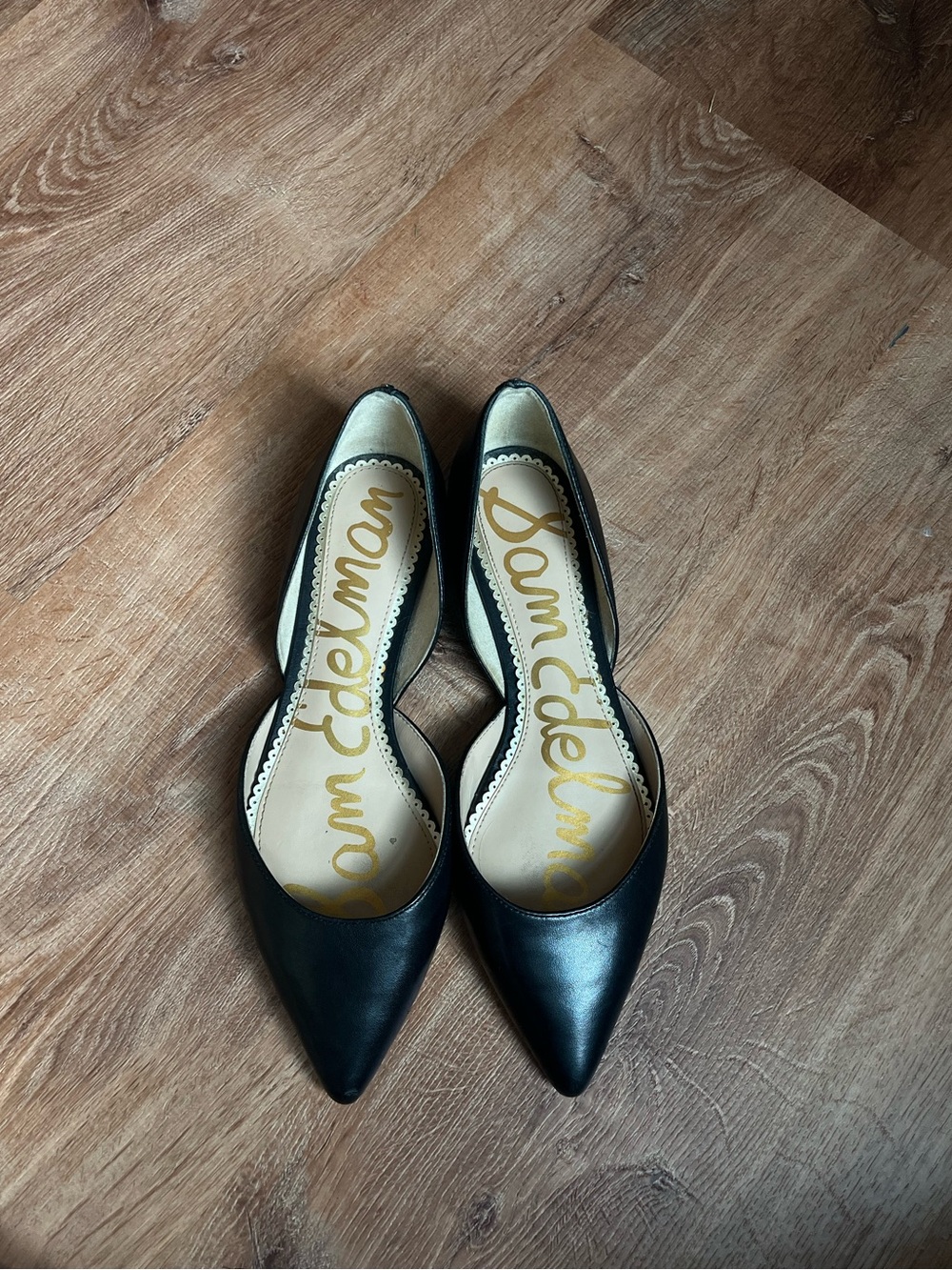 Sam Edelman Black Leather Flats